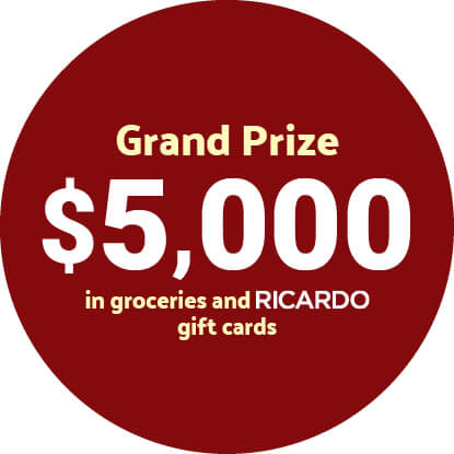 grandprix_En Grand Prize: $5,000 in groceries and Ricardo gift cards