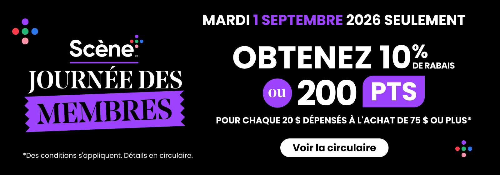Scene plus journee des membres.