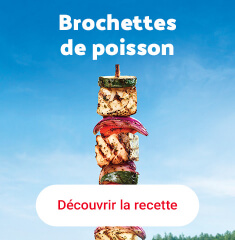 Brochettes de poisson