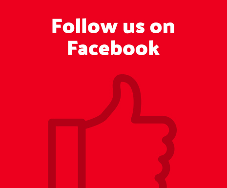 Follow us on facebook