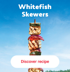 Whitefish skewers