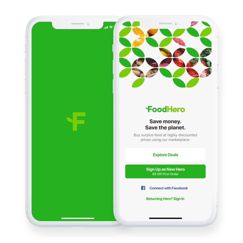 FoodHero offers you a $5 credit on your account when you download the app!