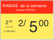 Des centaines de rabais chaque semaine.