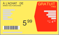 Des offres de produits gratuits à l’achat d’autres produits.