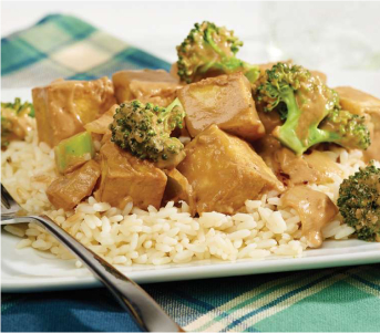 Sauté de tofu arachide et brocoli