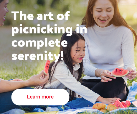 The art of picnicking in complete serenity!