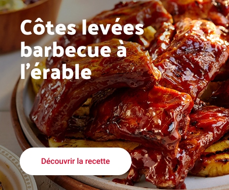 Côtes levées barbecue à l’érable