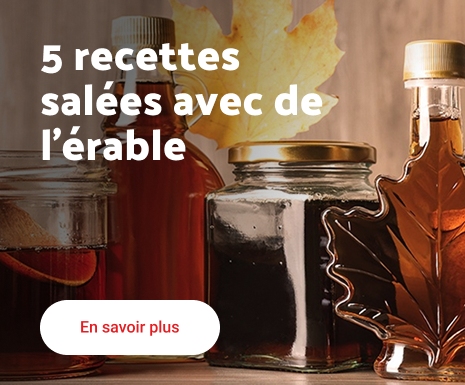 Five recettes salées avec de l’érable
