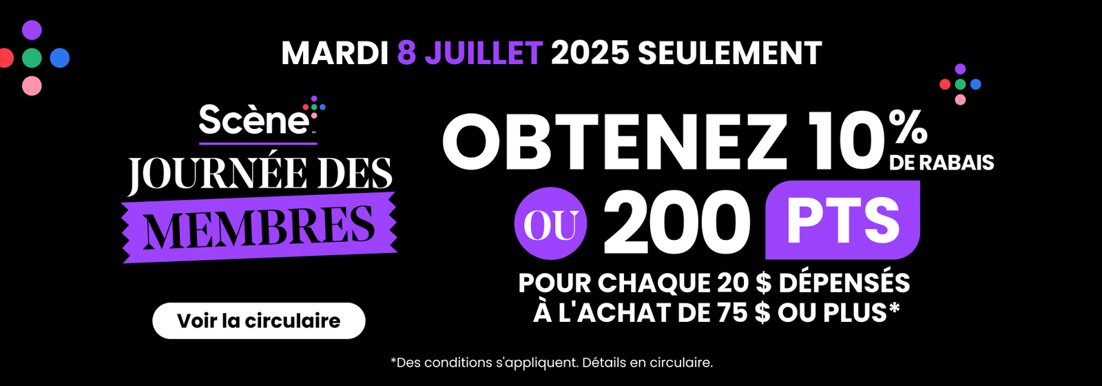 Scene plus journee des membres