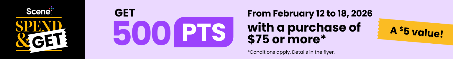 Scene plus spend & get