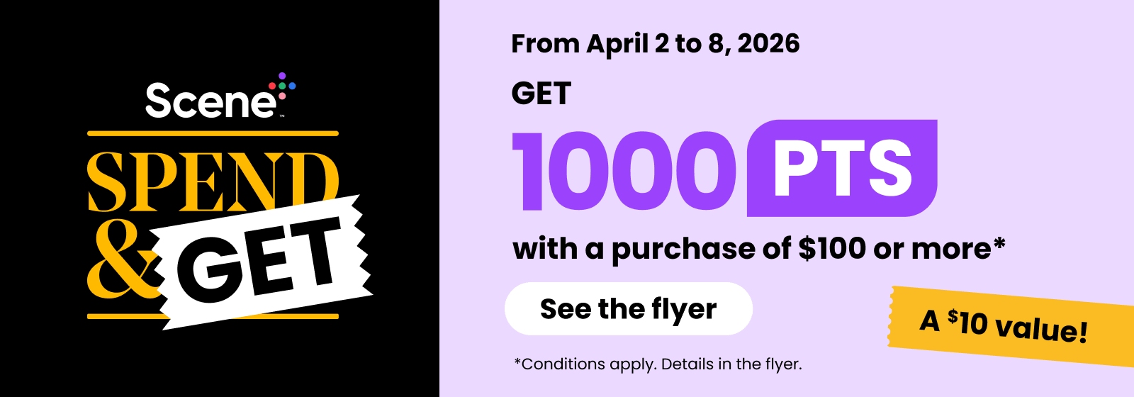 Scene plus spend and get