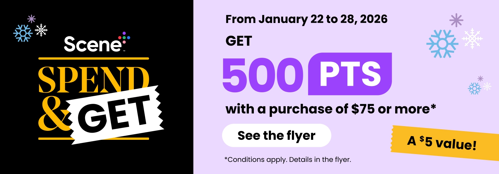 Scene plus spend & get