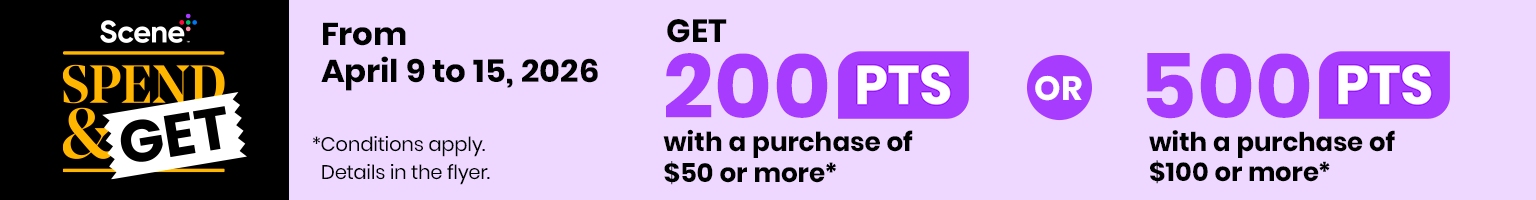 Scene plus spend and get