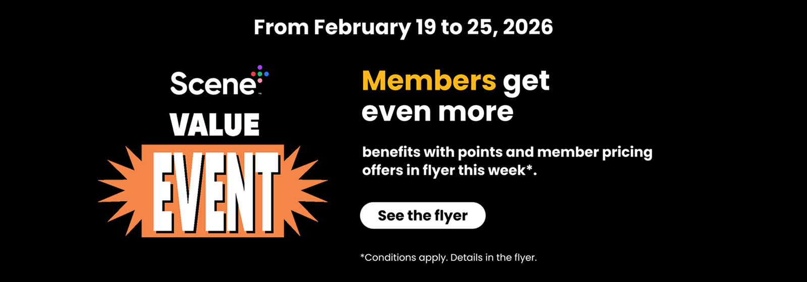 Scene plus value event