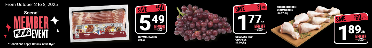 Flyer : Stock up on all of this week's specials and see all the scene+ offers.