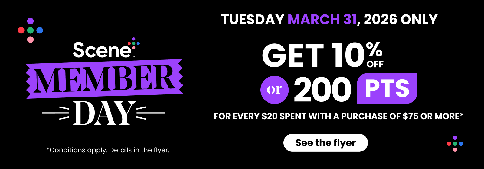 Scene Plus Member Day