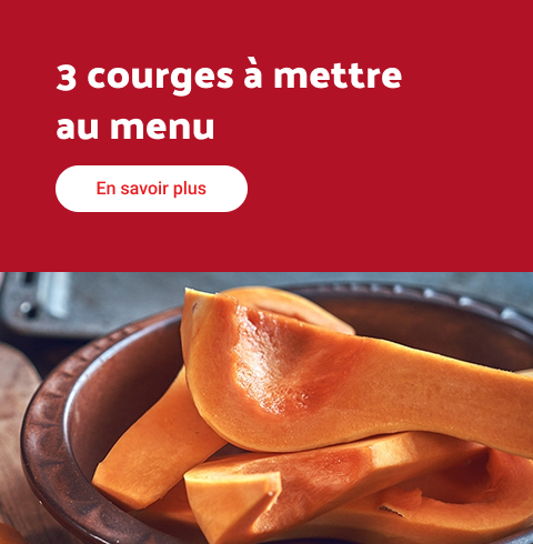 3 courges à mettre au menu