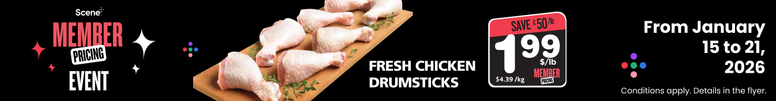 Fresh chicken drumsticks