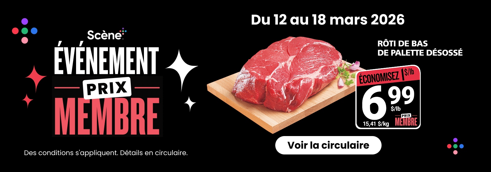 Roti de bas de palette desosse