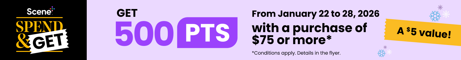 Scene plus spend & get