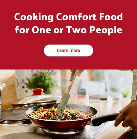 Cooking comfort food  for one or two people