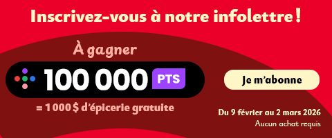 Inscrivez-vouz a notre infolettre