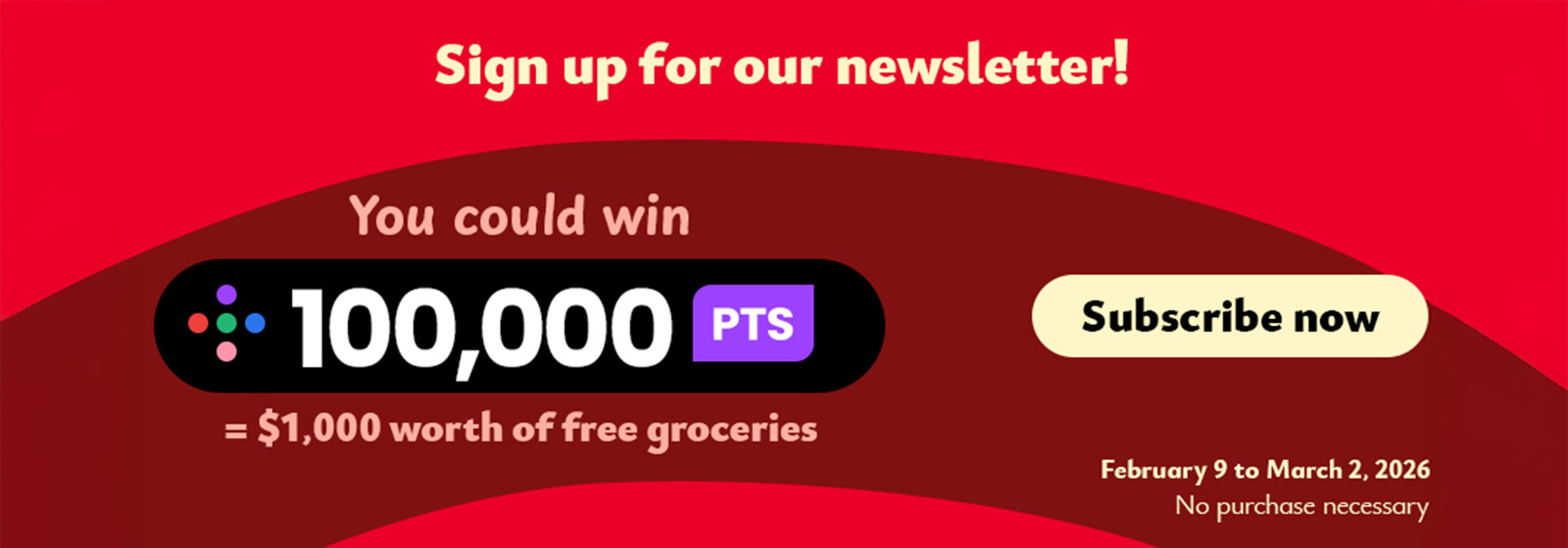 Sign up for our newsletter