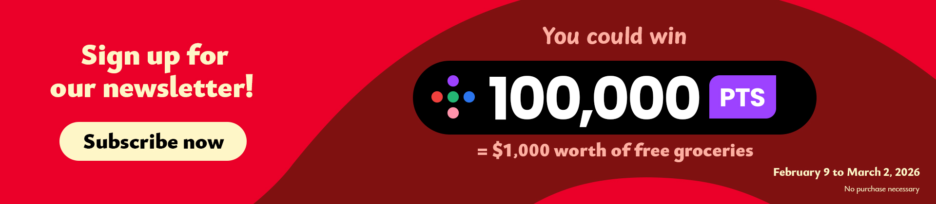 Sign up for our newsletter