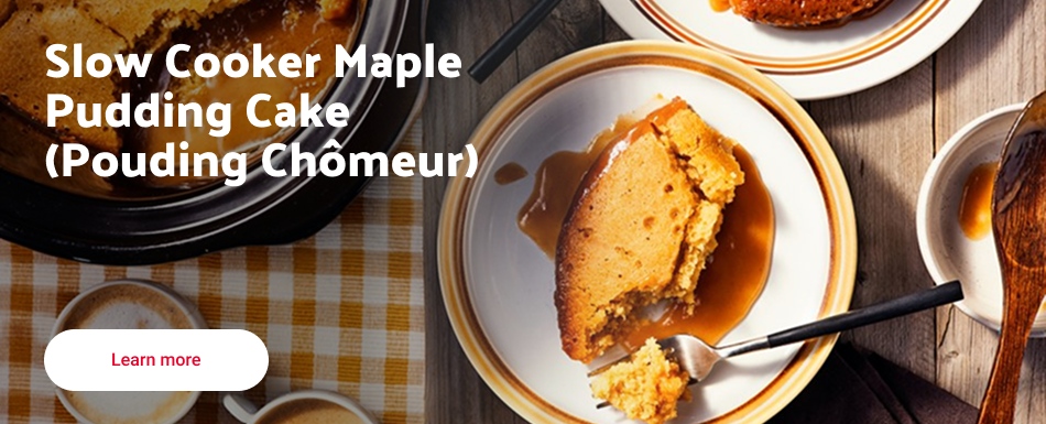 Slow Cooker Maple Pudding Cake (Pouding Chômeur)