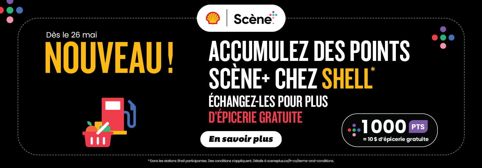 Accumulez des points scene plus chez shell