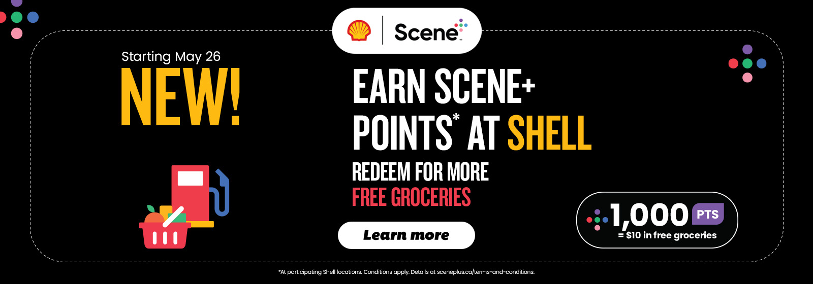 Earn scene plus points at shell.