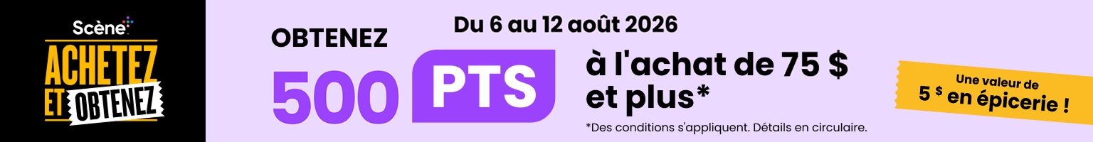 Scene achetez et obtenez.