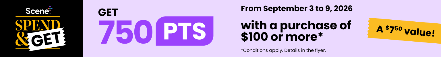 Scene plus spend and get.